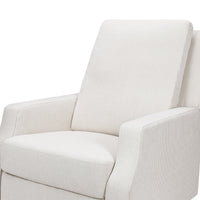 M22287FCSLB,Crewe Recliner and Swivel Glider in Fog Chatham Stripe Performance Eco-Weave w/LB