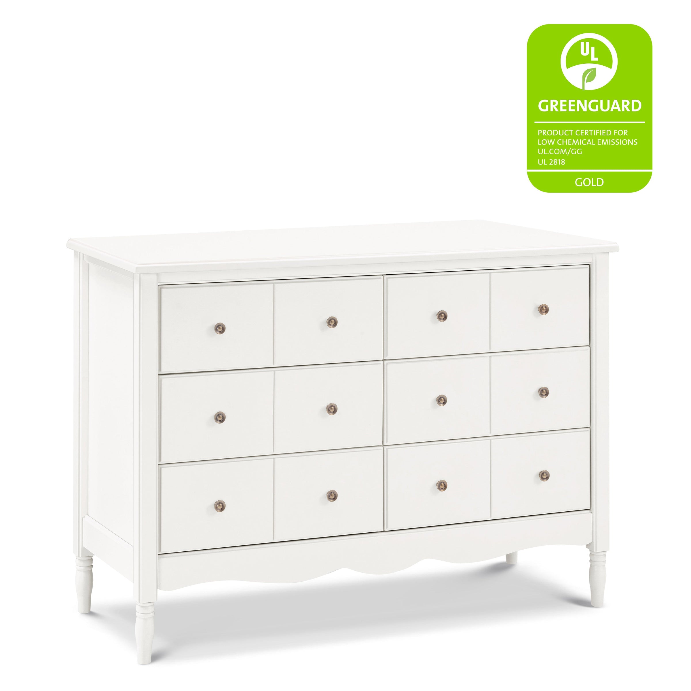 M7116RW,Liberty 6-Drawer Assembled Dresser in Warm White
