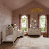 M31401WP,Alouette 3-in-1 Convertible Spindle Crib in Washed Pine