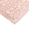 T28037,Daisy Quilted Muslin Changing Pad Cover in GOTS Certified Organic Cotton