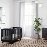 M4201B,Hudson 3-in-1 Convertible Crib w/Toddler Bed Conversion Kit in Black