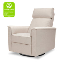 M17182PBEW,Willa Pro Power Glider Recliner w/ Power Lumbar in Performance Beach Eco-Weave
