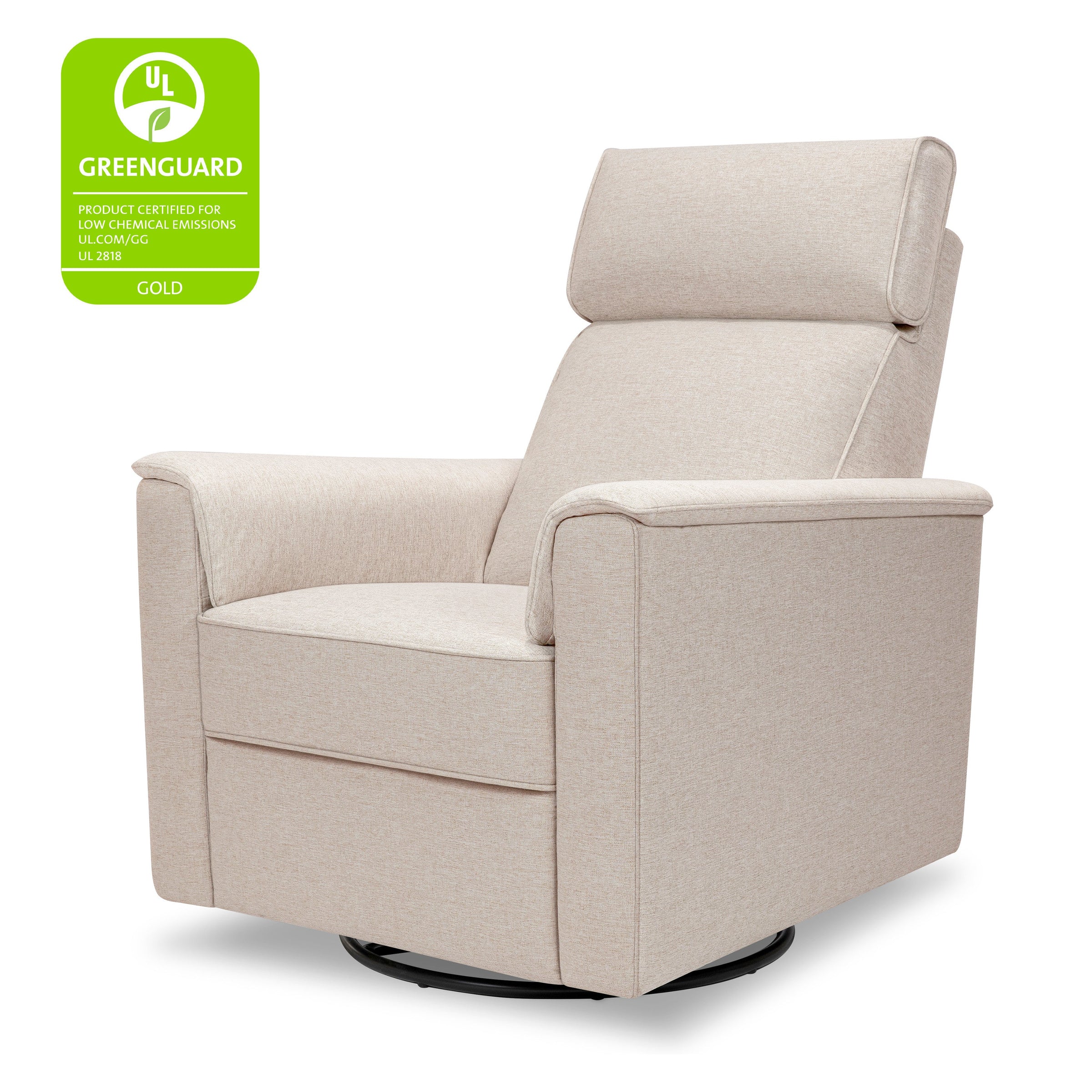 M17182PBEW,Willa Pro Power Glider Recliner w/ Power Lumbar in Performance Beach Eco-Weave