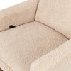 M20977CSG,Cali Flange Gliding Swivel Recliner in Chai Shearling