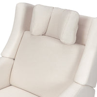 M11283PCMEW,Kiwi Deluxe Power Glider Recliner w/Heat&Massage in Performance Cream Eco-Weave