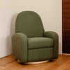 M23188OBLB,Nami Glider Recliner w/ Electronic Control and USB in Olive Boucle w/Light Wood Base