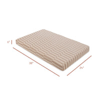 T30636,Cocoa Stripe Muslin Mini Crib Sheet in GOTS Certified Organic Cotton