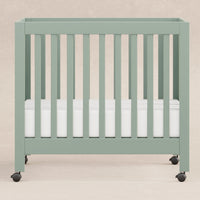 M6698LS,Origami Mini Crib in Light Sage