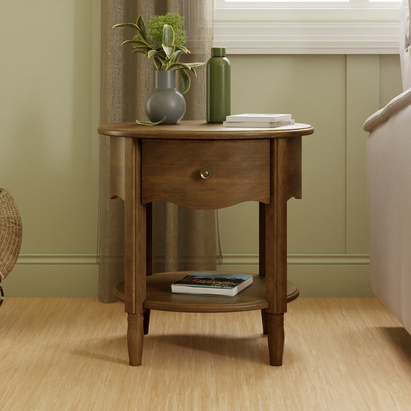 M7160NL,Liberty Assembled Nightstand in Natural Walnut