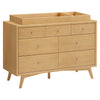 M15916HY,Palma 7-Drawer Double Dresser  Assembled in Honey