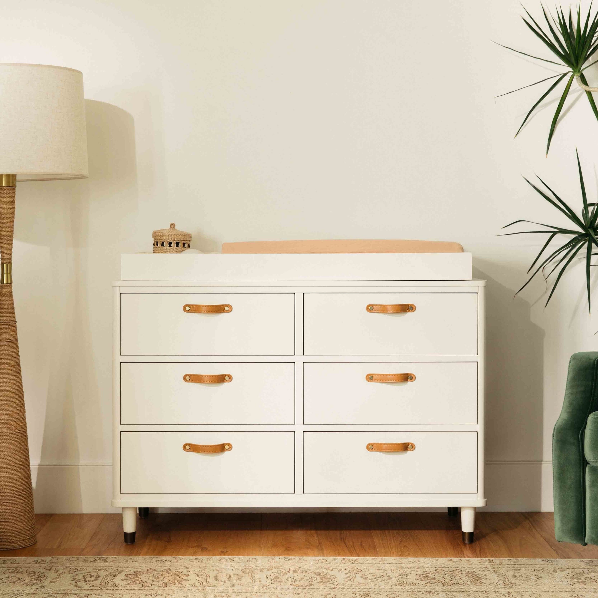 B14316RW,Tanner 6-Drawer Dresser in Warm White