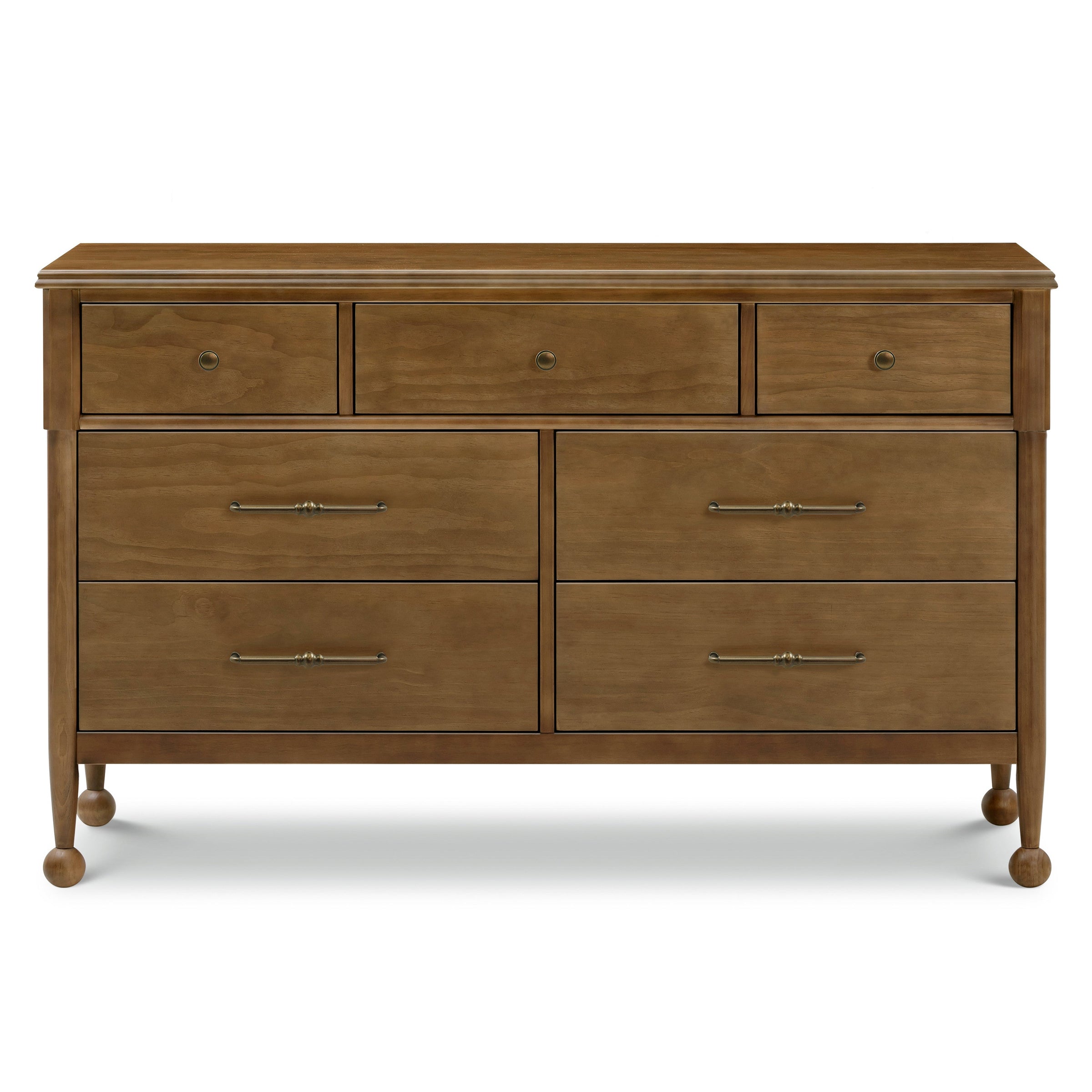 M31416NL,Alouette 7-Drawer Assembled Dresser in Natural Walnut