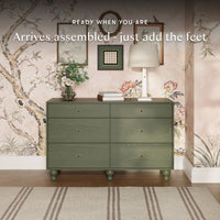 M33316AE,Nate Berkus x Babyletto Astre 6-Drawer Dresser in Archival Elm