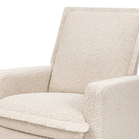 M20977AT,Cali Flange Gliding Swivel Recliner in Almond Teddy Loop