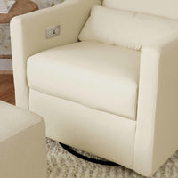 M11288PCMEW,Kiwi Glider Recliner w/ Electronic Control and USB in Performance Cream Eco-Weave