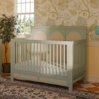 M24801FSPSEW,Eloise 4-in-1 Convertible Crib in French Sage and Performance Sand Eco-Weave