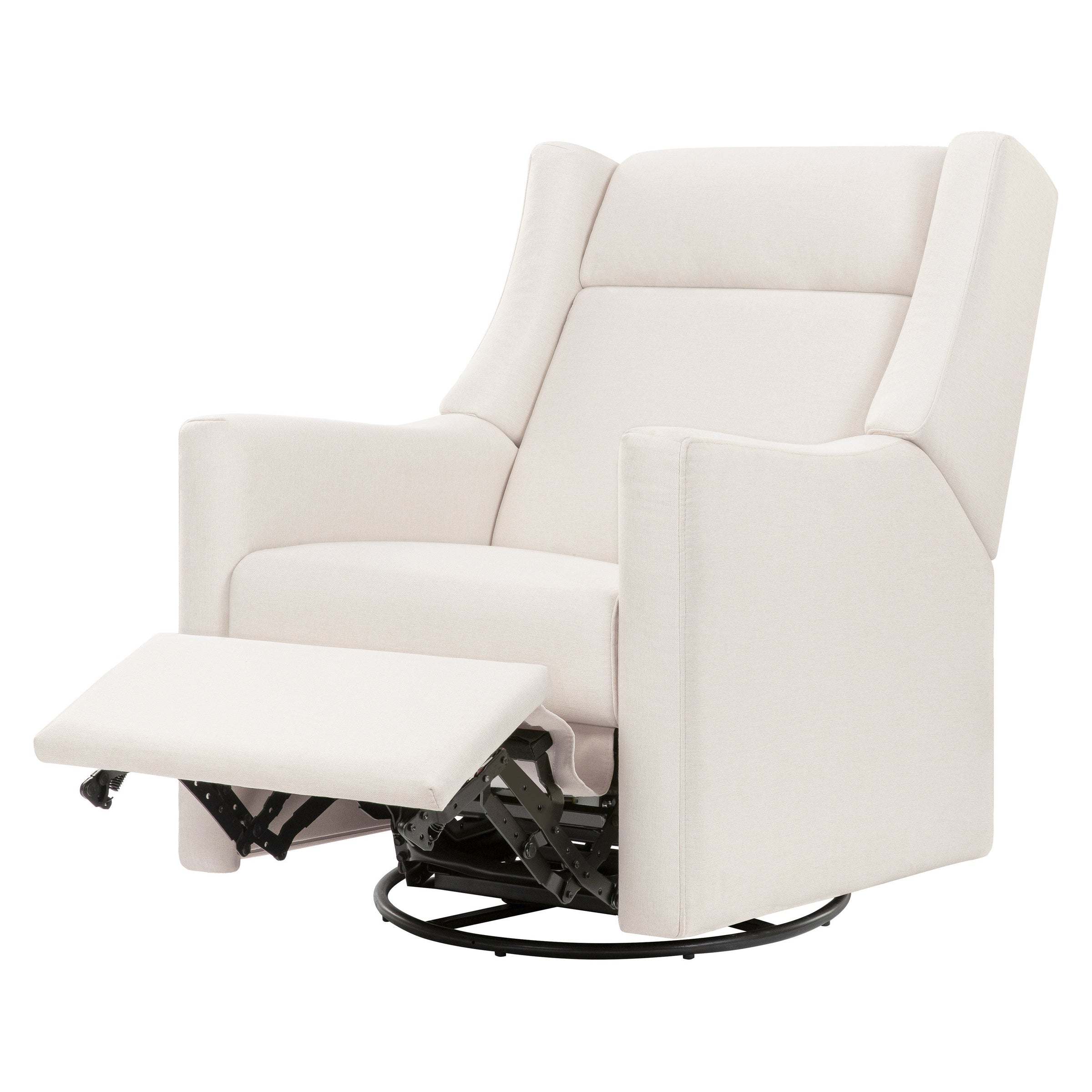 M11283PCMEW,Kiwi Deluxe Power Glider Recliner w/Heat&Massage in Performance Cream Eco-Weave