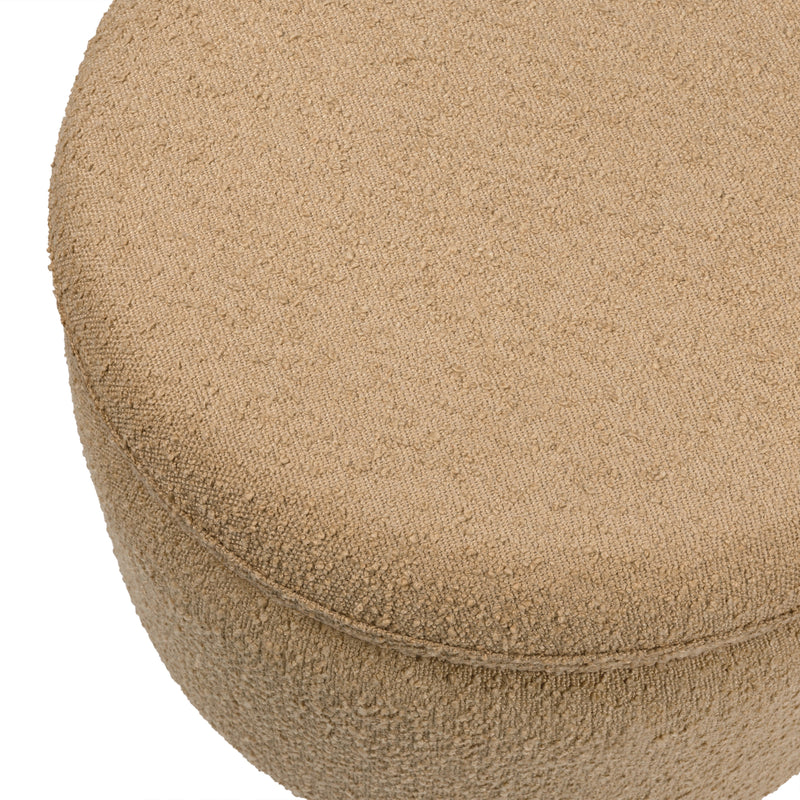 M22985SAB,Enoki Storage Ottoman in Sand Boucle