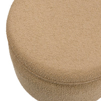 M22985SAB,Enoki Storage Ottoman in Sand Boucle
