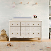 M7128RW,Liberty 9-Drawer Assembled Dresser in Warm White