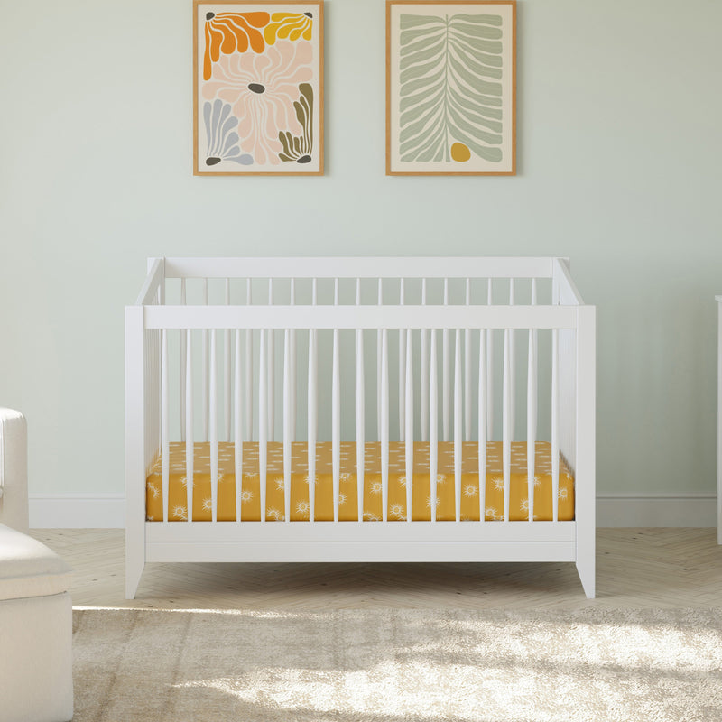 M10301W,Sprout 4-in-1 Convertible Crib w/Toddler Bed Conversion Kit in White Finish