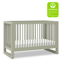 M23301FS,Nantucket 3-in-1 Convertible Crib w/Toddler Bed Conversion Kit in French Sage
