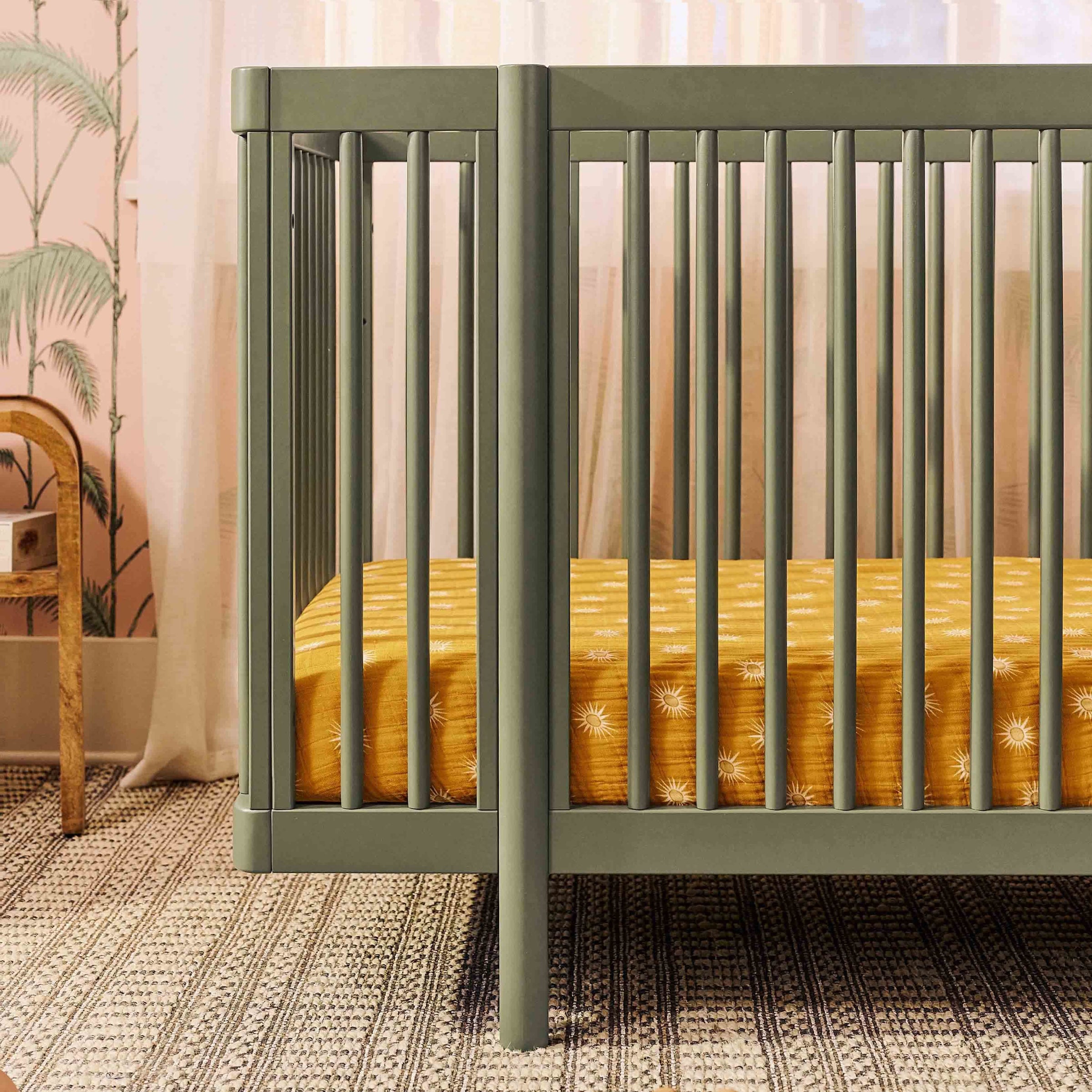 M29880OL,Pogo 8-in-1 Convertible Crib w/All-Stages Conversion Kits in Olive