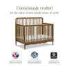 M7141NL,Liberty 4-in-1 Convertible Spindle Crib in Natural Walnut