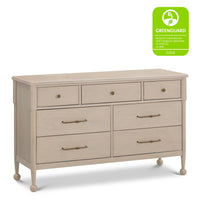 M31416WP,Alouette 7-Drawer Assembled Dresser in Washed Pine