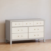 M24816WDFPEW,Eloise 7-Drawer Assembled Dresser in White Driftwood and Performance Pearl Eco-Weave