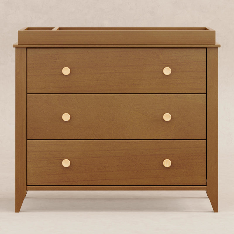 M10323CTN,Sprout 3-Drawer Changer Dresser in Chestnut and Natural Finish