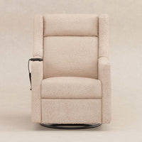 M11283CSG,Kiwi Deluxe Power Glider Recliner w/Heat&Massage in Chai Shearling