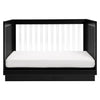 M8601KB,Harlow 3-in-1 Convertible Crib w/Toddler Bed Conversion Kit in Black/Acrylic