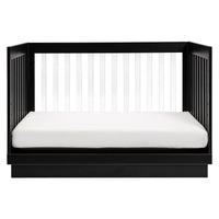 M8601KB,Harlow 3-in-1 Convertible Crib w/Toddler Bed Conversion Kit in Black/Acrylic