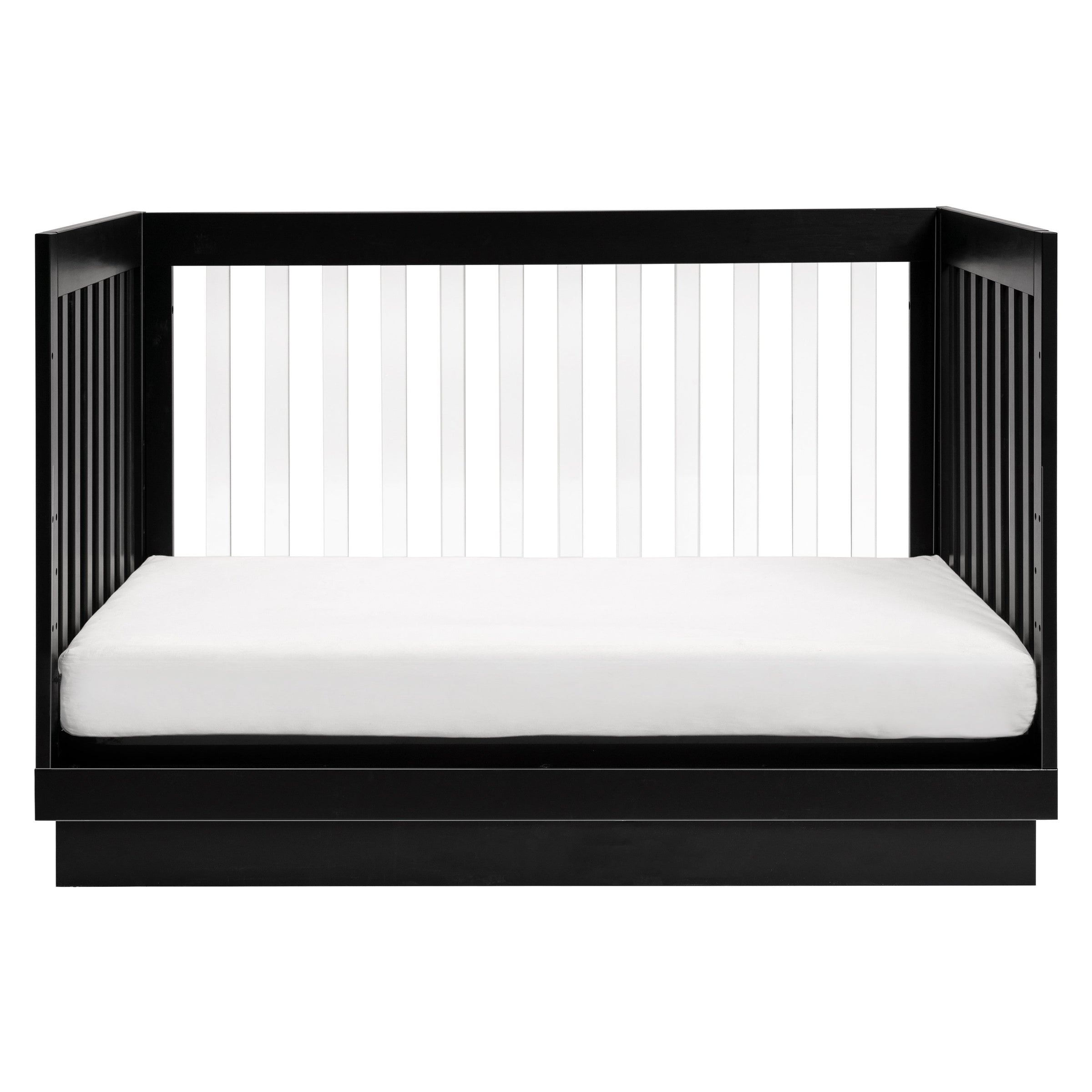 M8601KB,Harlow 3-in-1 Convertible Crib w/Toddler Bed Conversion Kit in Black/Acrylic