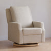 M22287WBLB,Crewe Recliner and Swivel Glider in Ivory Boucle w/Light Wood Base