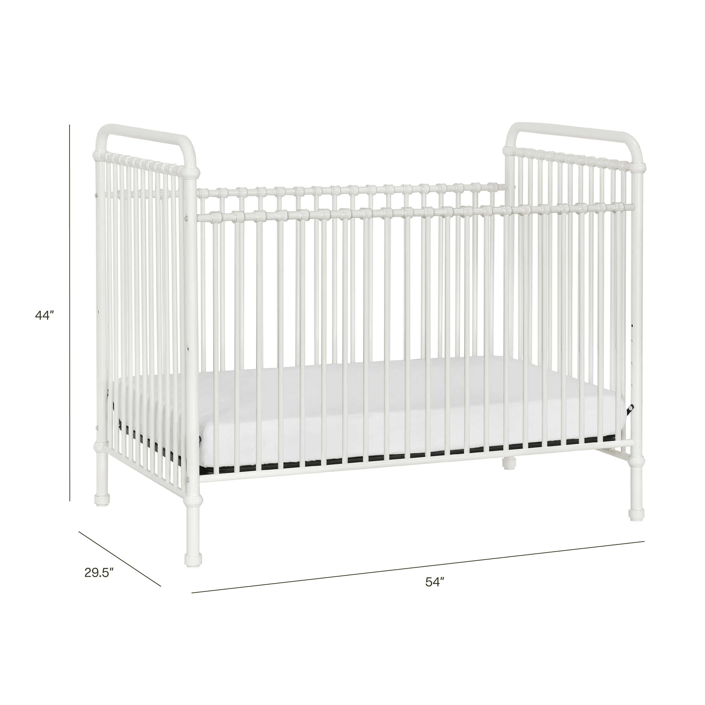 B15501WX,Abigail 3-in-1 Convertible Crib in Washed White
