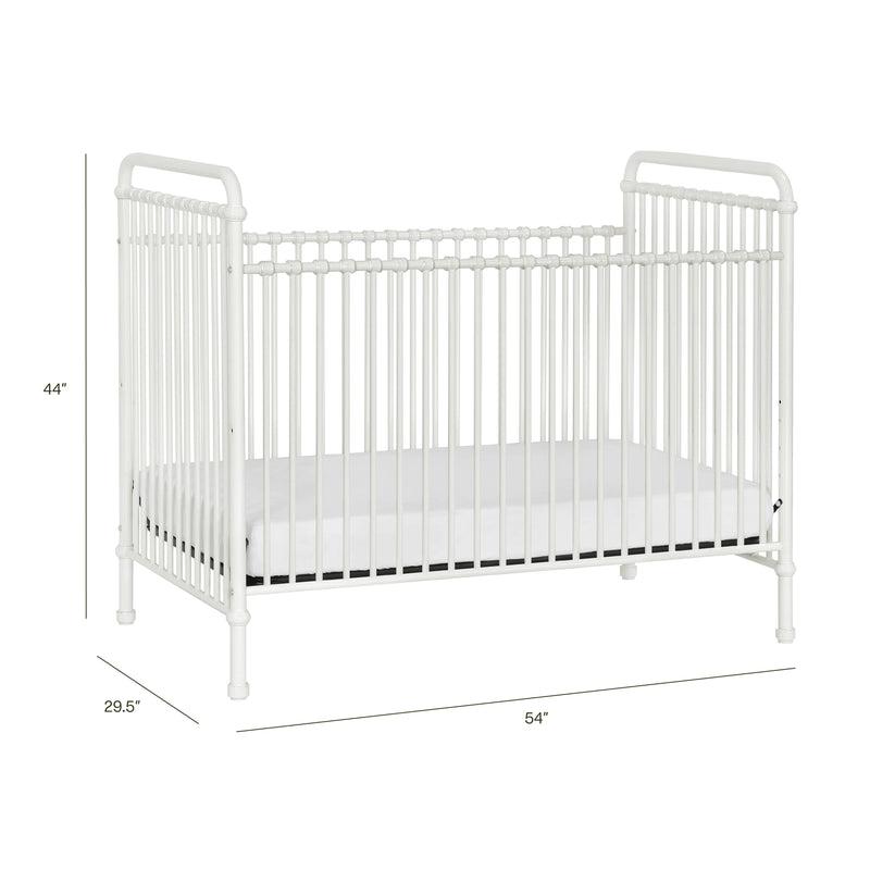 B15501WX,Abigail 3-in-1 Convertible Crib in Washed White