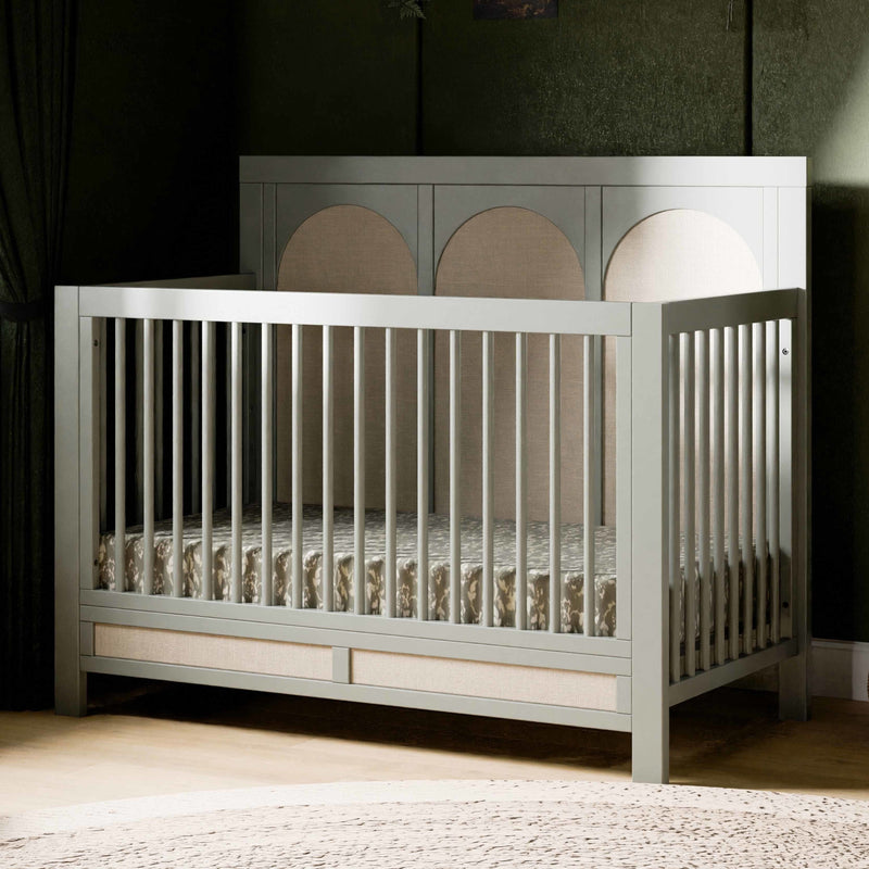 M24801FSPSEW,Eloise 4-in-1 Convertible Crib in French Sage and Performance Sand Eco-Weave
