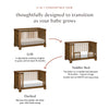 M31801NL,Crosby 3-in-1 Convertible Crib in Natural Walnut