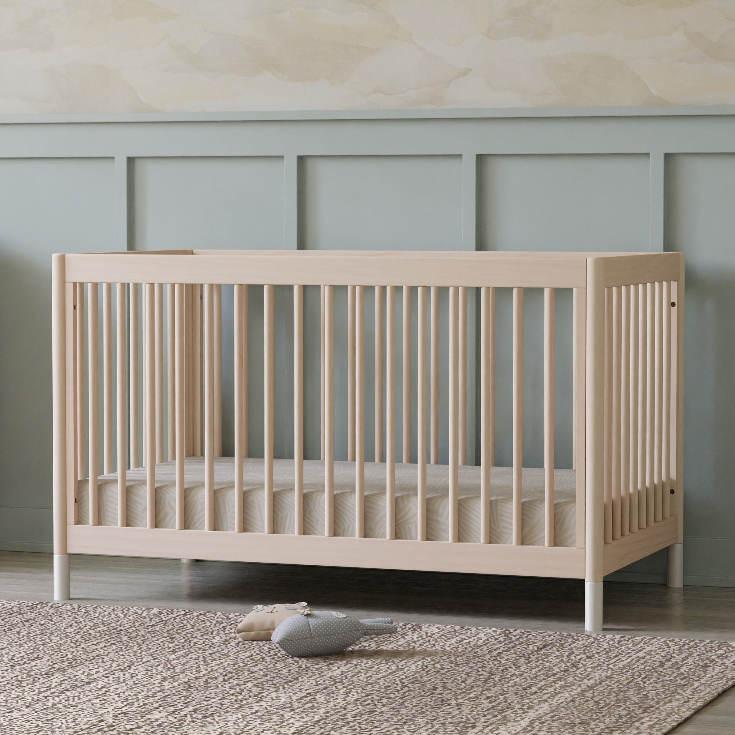 M12901NXW,Gelato 4-in-1 Convertible Crib w/Toddler Conversion Kit in Washed Natural  W Feet
