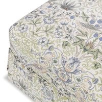M21785TTFT,Crawford Gliding Ottoman in Strawberry Thief in Fig & Thyme