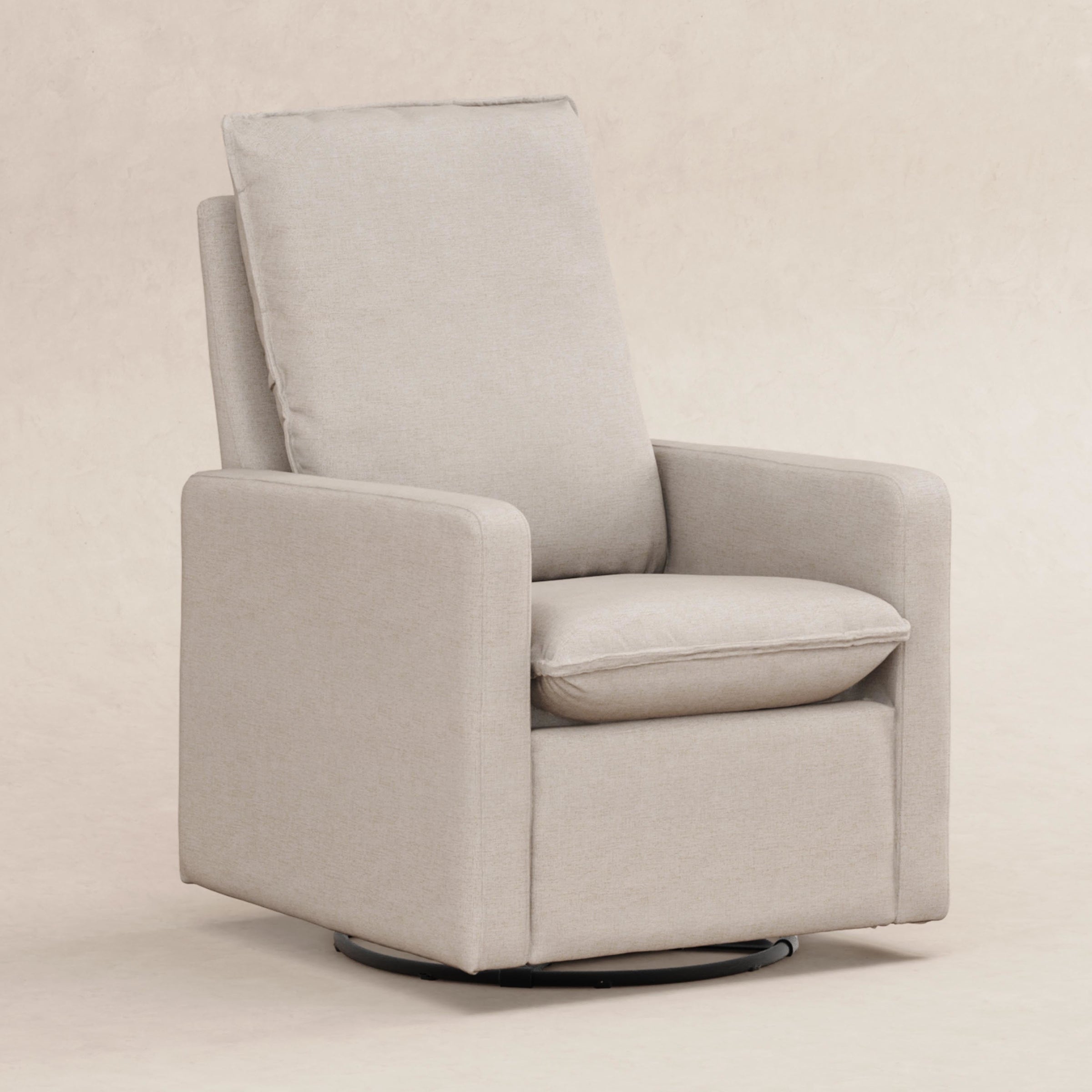 M20987PBEW,Cali Pillowback Swivel Glider in Performance Beach Eco-Weave