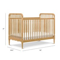 M7101HY,Liberty 3-in-1 Convertible Spindle Crib w/Toddler Bed Conversion Kit in Honey