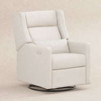 M11286PCMEW,Kiwi Plus Power Glider Recliner w/ Power Headrest in Performance Cream Eco-Weave