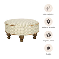 M33385OSRCTF,Nate Berkus x Babyletto Astre Ottoman in Perf Olive Star Eco-Crossweave w/Toffee feet