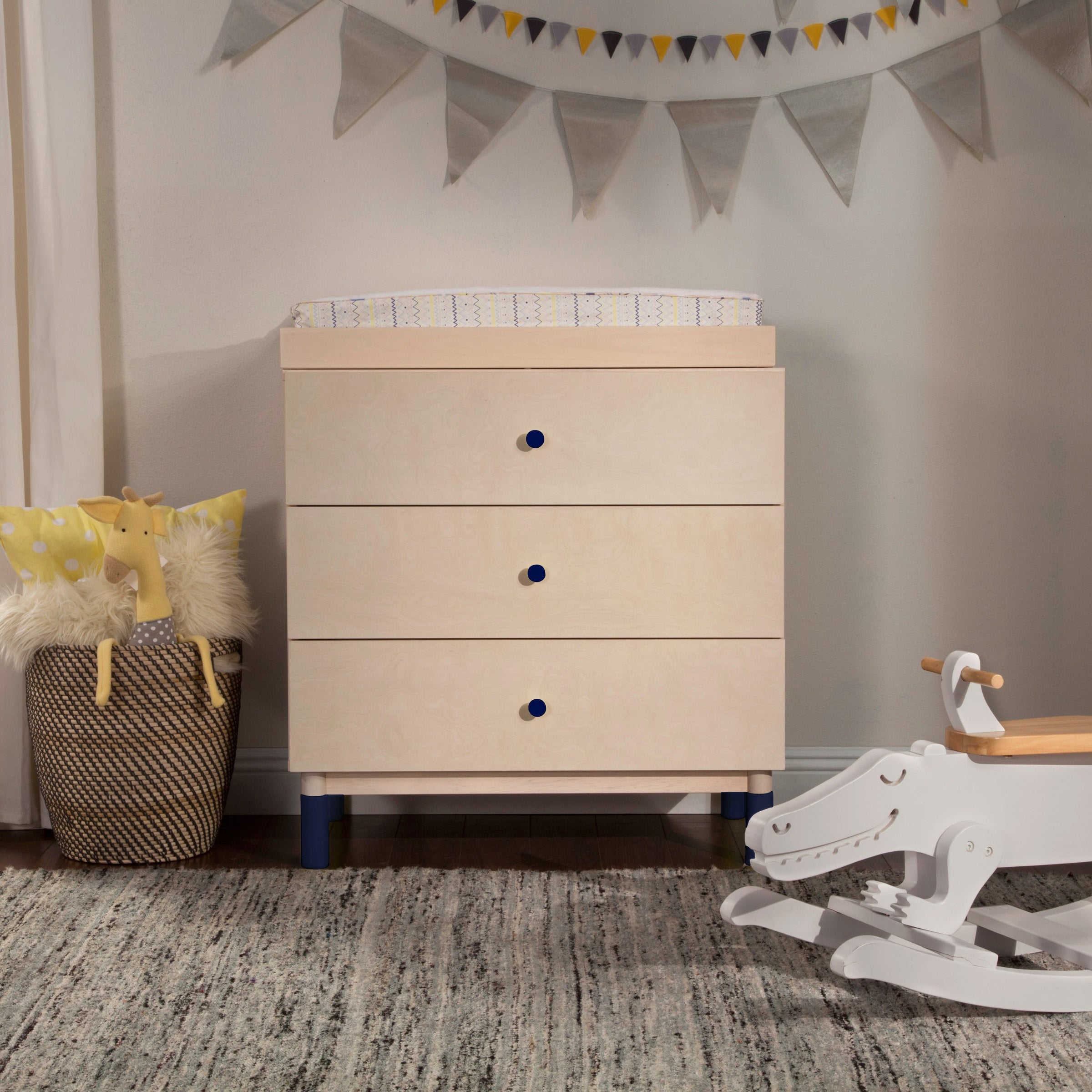 M12971V,Gelato Knob Set in Navy Blue
