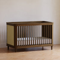 M23701NLBC,Marin with Cane 3-in-1 Convertible Crib in Natural Walnut and Blonde Cane