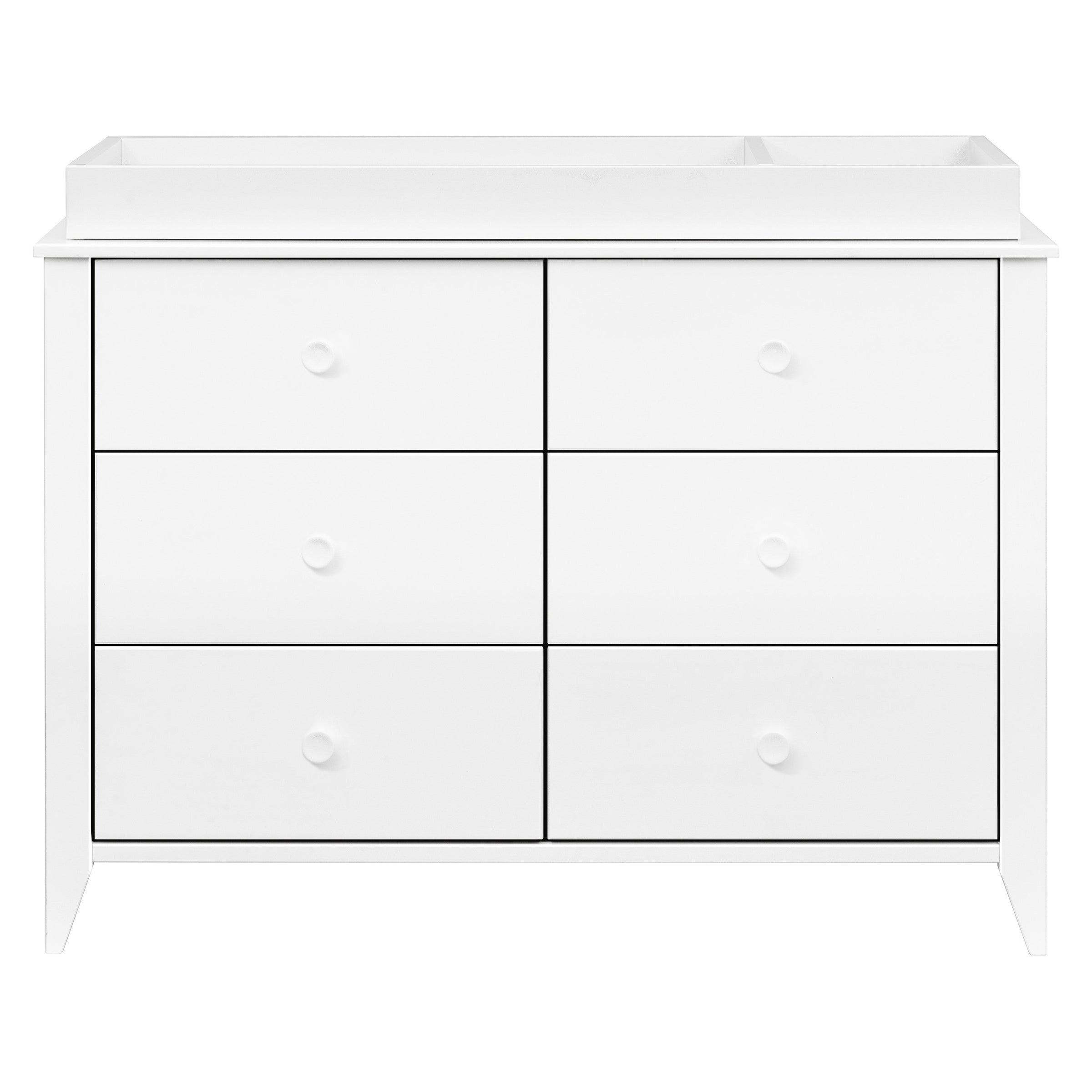 M10326W,Sprout 6-Drawer Double Dresser in White