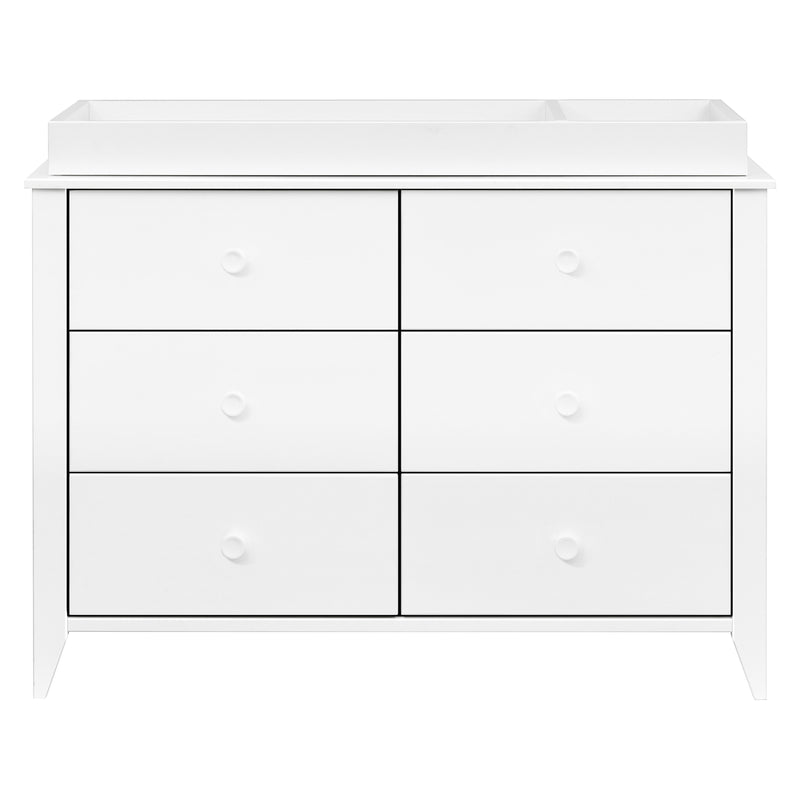 M10326W,Sprout 6-Drawer Double Dresser in White